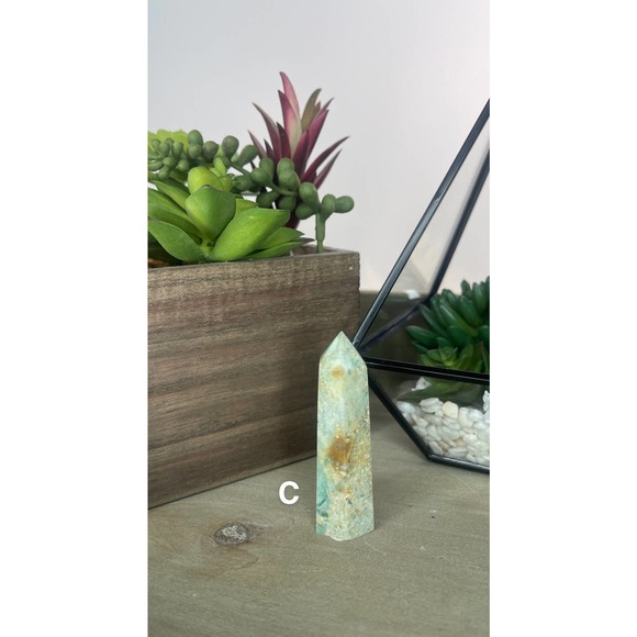 Phantom Fluorite Tower Polished Point Wand - Picture 1 of 10